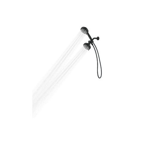 Moen Hydro Energetix 8-Function 4.75 Diameter Showerhead with Handshower in Matte Black 200C0BL